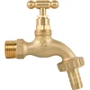 Čiaupas 1/2" x 3/4" išor.sr su vožtuvu ir jungtimi 13 mm žarnai Bradas SLOW OPEN, žalvaris