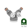Čiaupo adapteris 1" - 3/4" su vožtuvais Bradas Baltas LINE