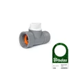 Čiaupo jungtis 3/4" su vožtuvu Bradas Baltas LINE