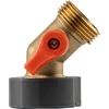 Čiaupo kampinė jungtis su 3/4" vid.sr., vožtuvu ir išėjimu su 3/4" išor.sr. Bradas BRASS SOFT, žalvaris