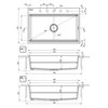 Deante granitinė virtuvinė plautuvė su magnetais Deante Magnetic ZRM_A10B, Alabaster