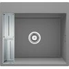 Deante granitinė virtuvinė plautuvė su magnetais Deante Magnetic ZRM_S10A, Metallic pilkas