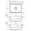 Deante granitinė virtuvinė plautuvė su magnetais Deante Magnetic ZRM_T10A, Anthracite metallic