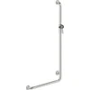 Deante Lehnen vonios kambario rankena su dušelio laikikliu, dešininė, 60/120 cm, Steel