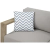 Dekoratyvinė pagalvė sodo baldams ZigZag Pilkas, 45x45 cm