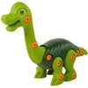 Dinozauras Brachiosaurus su atsuktuvu, žalias