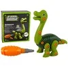 Dinozauras Brachiosaurus su atsuktuvu, žalias