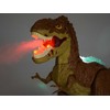 Dinozauras su nuotolinio valdymo pultu, rudas