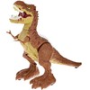 Dinozauras su nuotolinio valdymo pultu, rudas