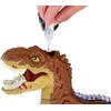 Dinozauras su nuotolinio valdymo pultu, rudas