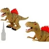 Dinozauras su ugnies alsavimo ir kitais efektais, rudas