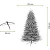 Dirbtinė Kalėdų eglutė SHINY, 210 cm, su stovu