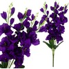 Dirbtinių kardelių puokštė, 5 vnt., violetinė