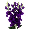 Dirbtinių kardelių puokštė, 5 vnt., violetinė