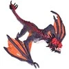 Drakono figūrėlė, pilkas/oranžinis, 21 cm