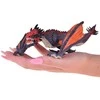 Drakono figūrėlė, pilkas/oranžinis, 21 cm