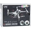 Dronas Y329 su kamera HD WiFi ir LED, Juodas Carbon