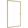 Dušo durys Besco Duo Slide, Brushed Gold, 130 x 195 cm