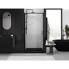 Dušo durys Mexen Exo, varstomos, 80 cm, transparent/juodas