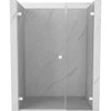 Dušo durys Mexen Lunar-B, kairė, 135 cm, transparent/baltas
