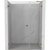 Dušo durys Mexen Lunar-B, kairė, 150 cm, transparent/brushed copper