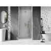 Dušo durys Mexen Lunar-B, kairė, 95 cm, transparent/brushed nickel