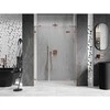 Dušo durys Mexen Lunar, dešininės, 125 cm, transparent/brushed copper