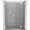 Dušo durys Mexen Lunar, dešininės, 130 cm, transparent/baltas