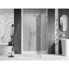 Dušo durys Mexen Lunar, dešininės, 130 cm, transparent/brushed nickel