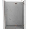 Dušo durys Mexen Lunar, dešininės 130 cm, transparent/brushed copper
