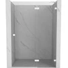 Dušo durys Mexen Lunar, dešininės, 135 cm, transparent/baltas