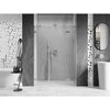 Dušo durys Mexen Lunar, dešininės, 145 cm, transparent/brushed nickel