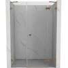 Dušo durys Mexen Lunar, dešininės, 155 cm, transparent/brushed copper