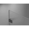 Dušo durys Mexen Lunar-F, sulankstomos, kairė, 60 cm, transparent/brushed gun pilka
