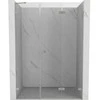 Dušo durys Mexen Lunar-F, sulankstomos, dešinė, 120 cm, transparent/brushed nickel