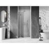Dušo durys Mexen Lunar-F, sulankstomos, kairė, 75 cm, transparent/brushed nickel