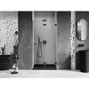 Dušo durys Mexen Lunar-F, sulankstomos, dešinė, 80 cm, transparent/juodas