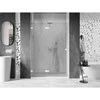 Dušo durys Mexen Lunar, kairinės, 130 cm, transparent/baltas