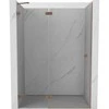 Dušo durys Mexen Lunar, kairinės, 140 cm, transparent/brushed copper