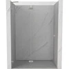 Dušo durys Mexen Lunar, kairinės, 140 cm, transparent/brushed nickel