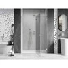 Dušo durys Mexen Lunar L, dešinė, 130 cm, transparent/brushed nickel