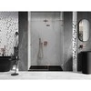Dušo durys Mexen Lunar L, dešinė, 135 cm, transparent/brushed copper