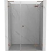 Dušo durys Mexen Lunar L, dešinė, 140 cm, transparent/brushed copper