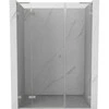 Dušo durys Mexen Lunar L, kairė, 125 cm, transparent/brushed nickel