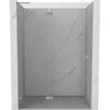 Dušo durys Mexen Lunar L, kairė, 130 cm, transparent/brushed nickel
