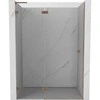Dušo durys Mexen Lunar L, kairė, 140 cm, transparent/brushed copper