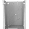 Dušo durys Mexen Lunar L, kairė, 160 cm, transparent/baltas