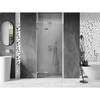 Dušo durys Mexen Lunar L, kairė, 75 cm, transparent/brushed nickel
