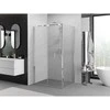 Dušo kabina Mexen Exo, sulankstomos durys, 70 x 95 cm, transparent/chrome