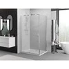 Dušo kabina Mexen Exo, varstomos durys, 135 x 85 cm, transparent/chrome